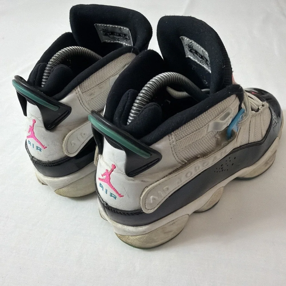 Nike Air Jordan 6 Rings GS PS South Beach 2019 Size 6Y CK0025-100 Kids Shoes Fit